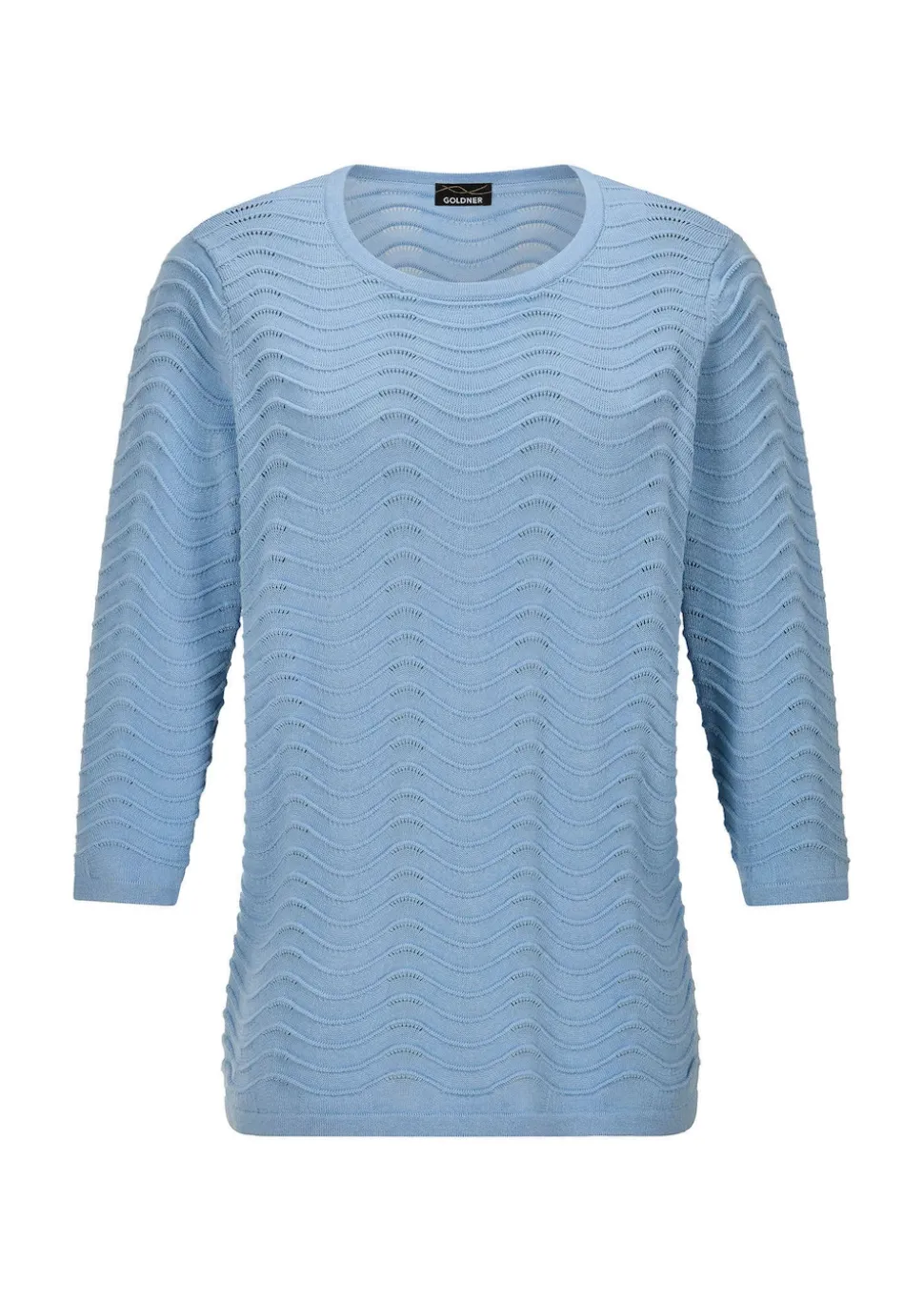 Strickpullover mit Wellenstruktur