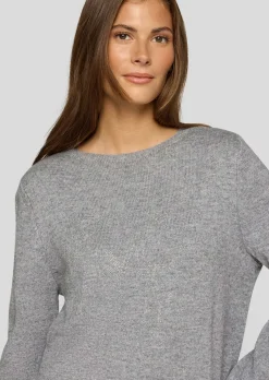Strickpullover mit Wolle und Modal