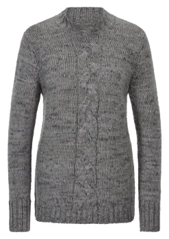 Strickpullover mit Zopfstrick