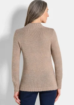 Strickpullover mit Zopfstrick