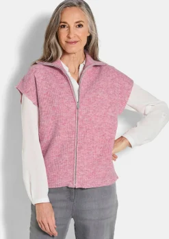 Strickweste mit Reißverschluss