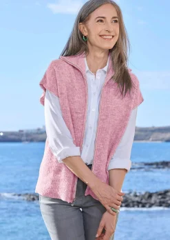 Strickweste mit Reißverschluss