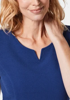 Strukturiertes Jerseykleid
