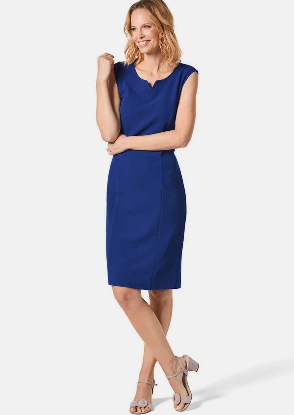 Strukturiertes Jerseykleid