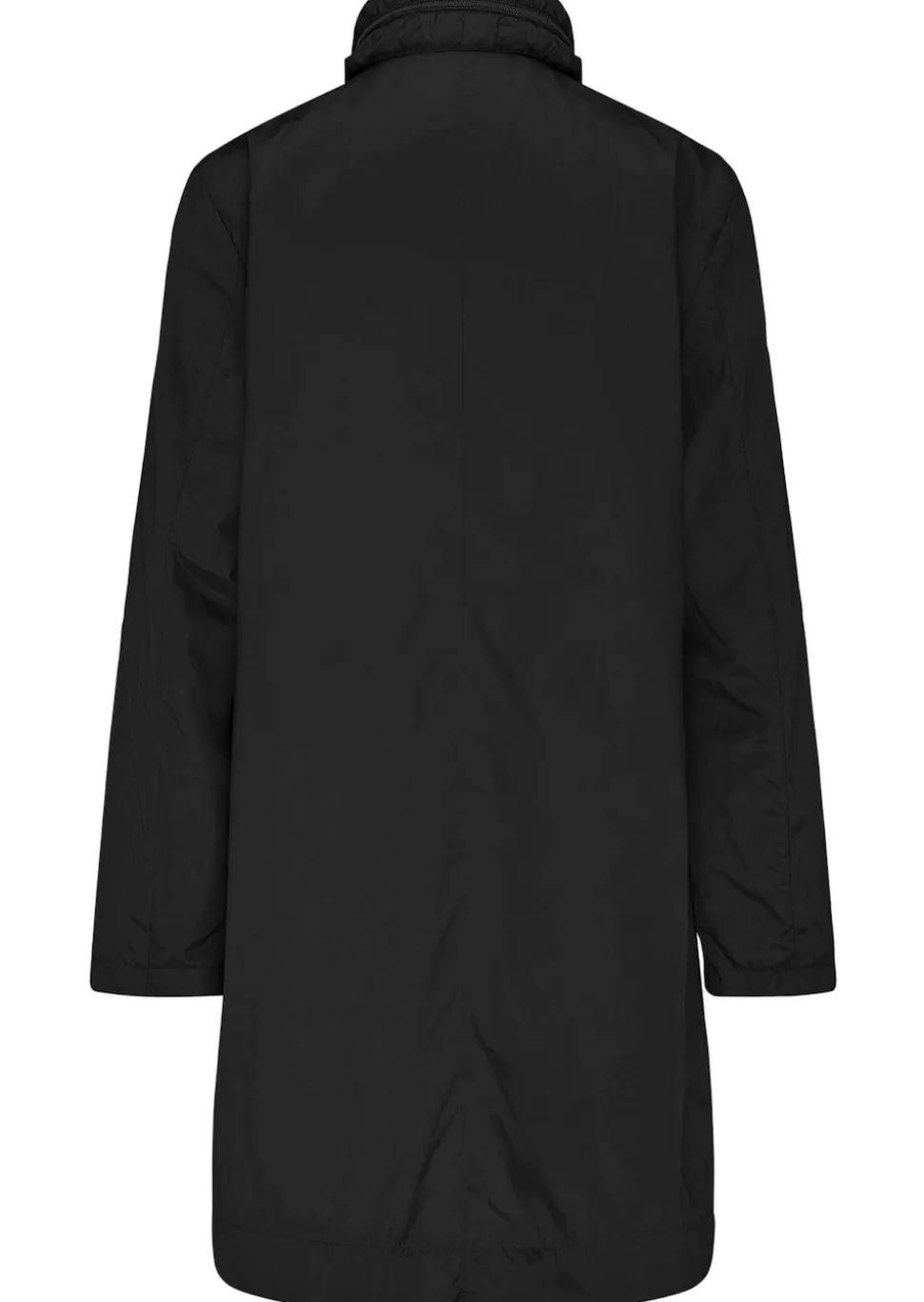 Super leichte Longjacke mit versteckter Kapuze
