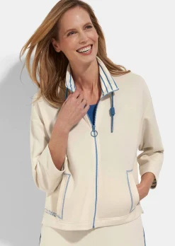 Sweatjacke mit Stehkragen