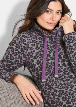 Sweatkleid im Animal Print