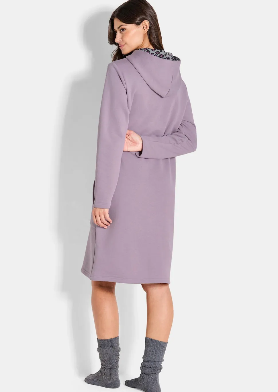 Sweatkleid mit Kapuze
