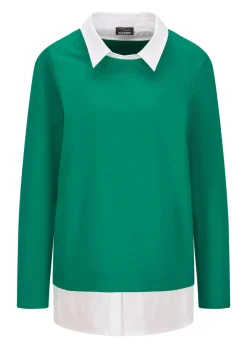 Sweatshirt in 2-in-1-Optik