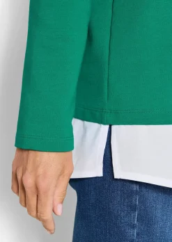 Sweatshirt in 2-in-1-Optik