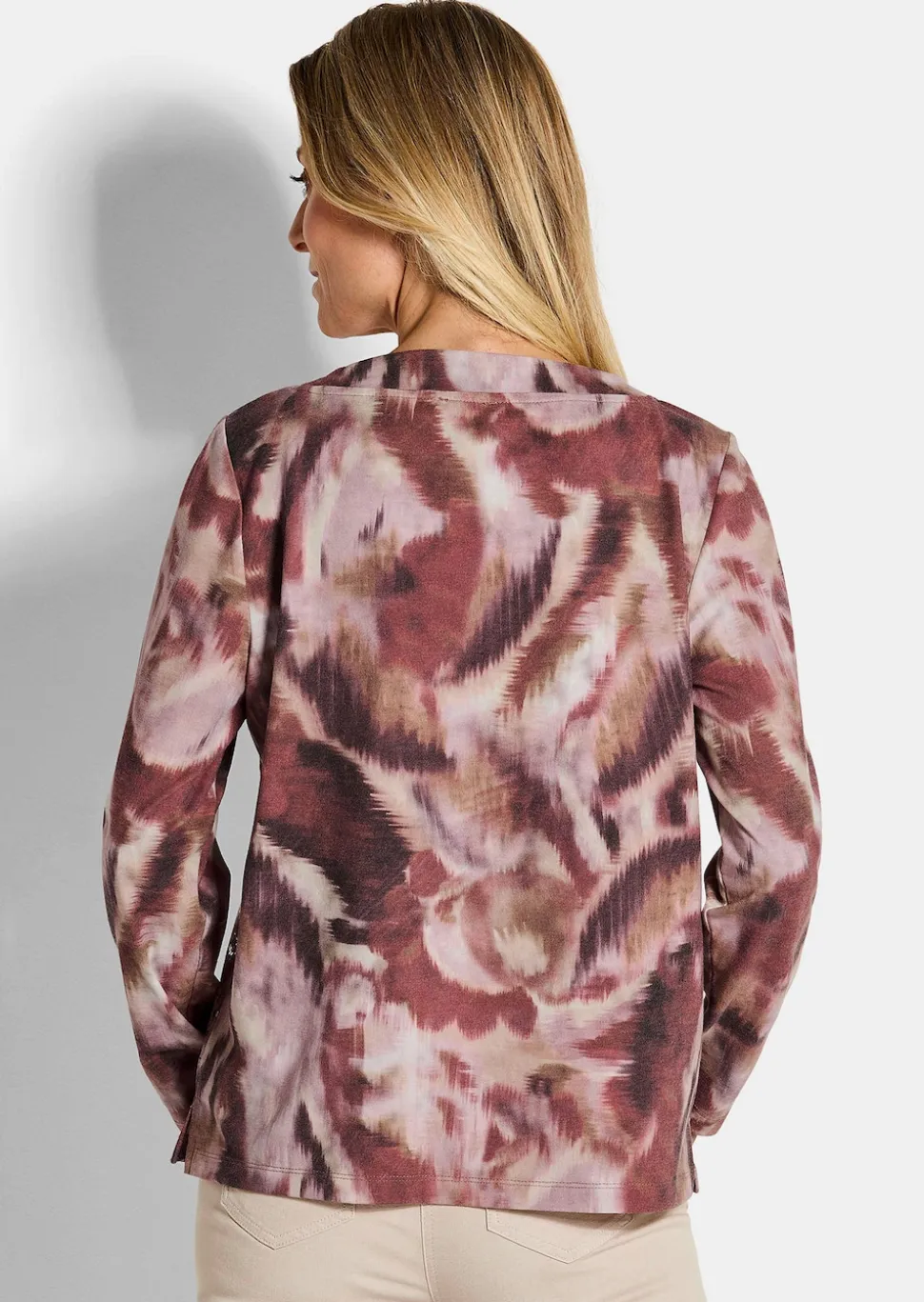 Sweatshirt in Metallic-Optik