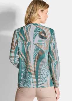 Sweatshirt in Ottoman-Optik