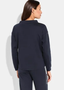 Sweatshirt mit Glitzer-Details