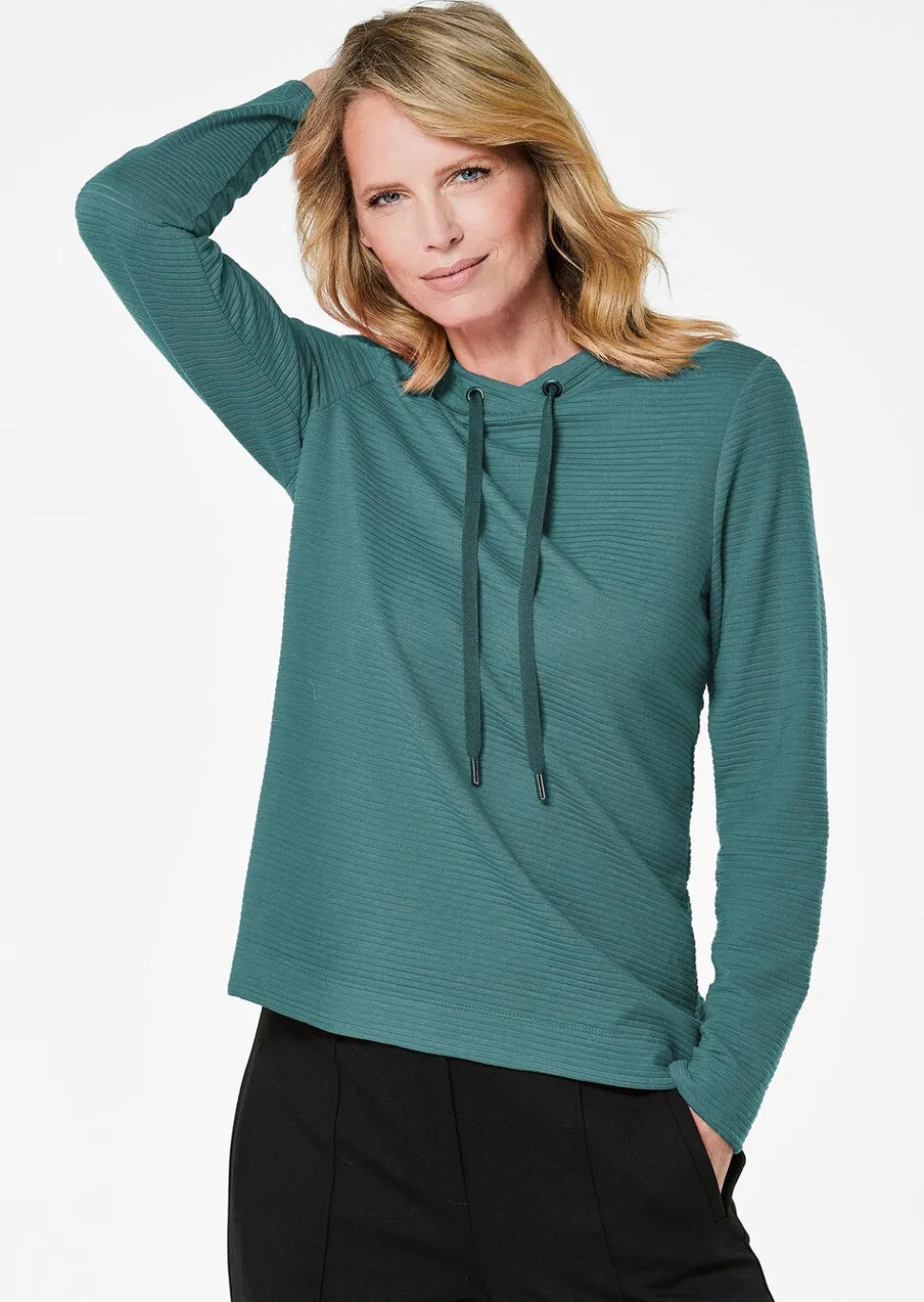 Sweatshirt mit Kordeln