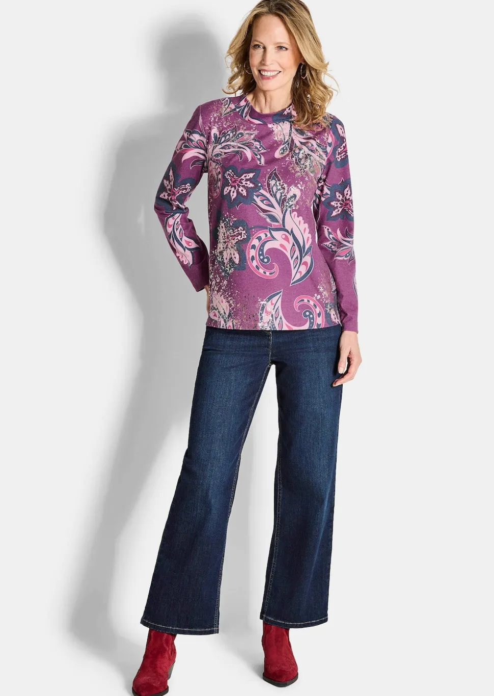 Sweatshirt mit Paisley-Muster