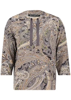 Sweatshirt mit Paisley-Print