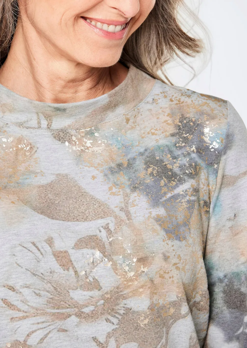 Sweatshirt mit Stehkragen