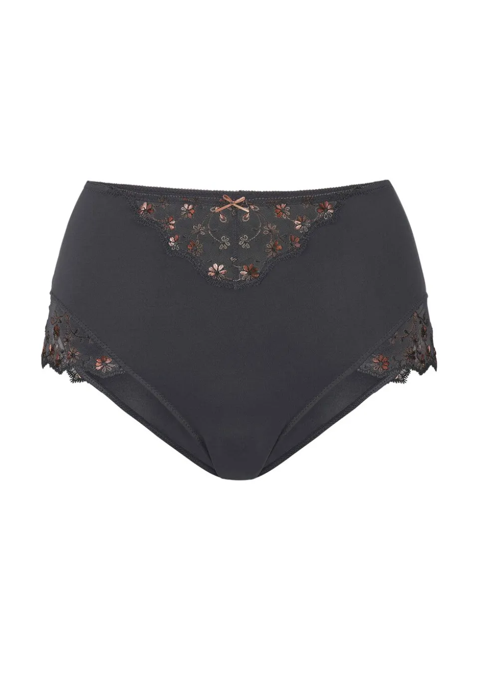 Taillenslip mit floraler Stickereispitze