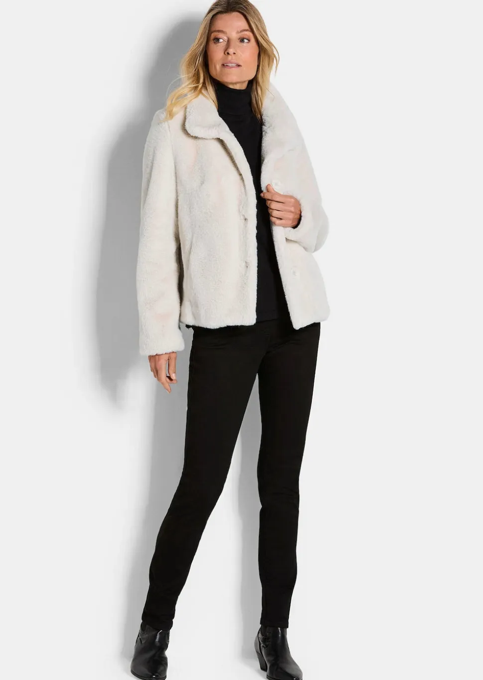 Teddyjacke mit Stehkragen