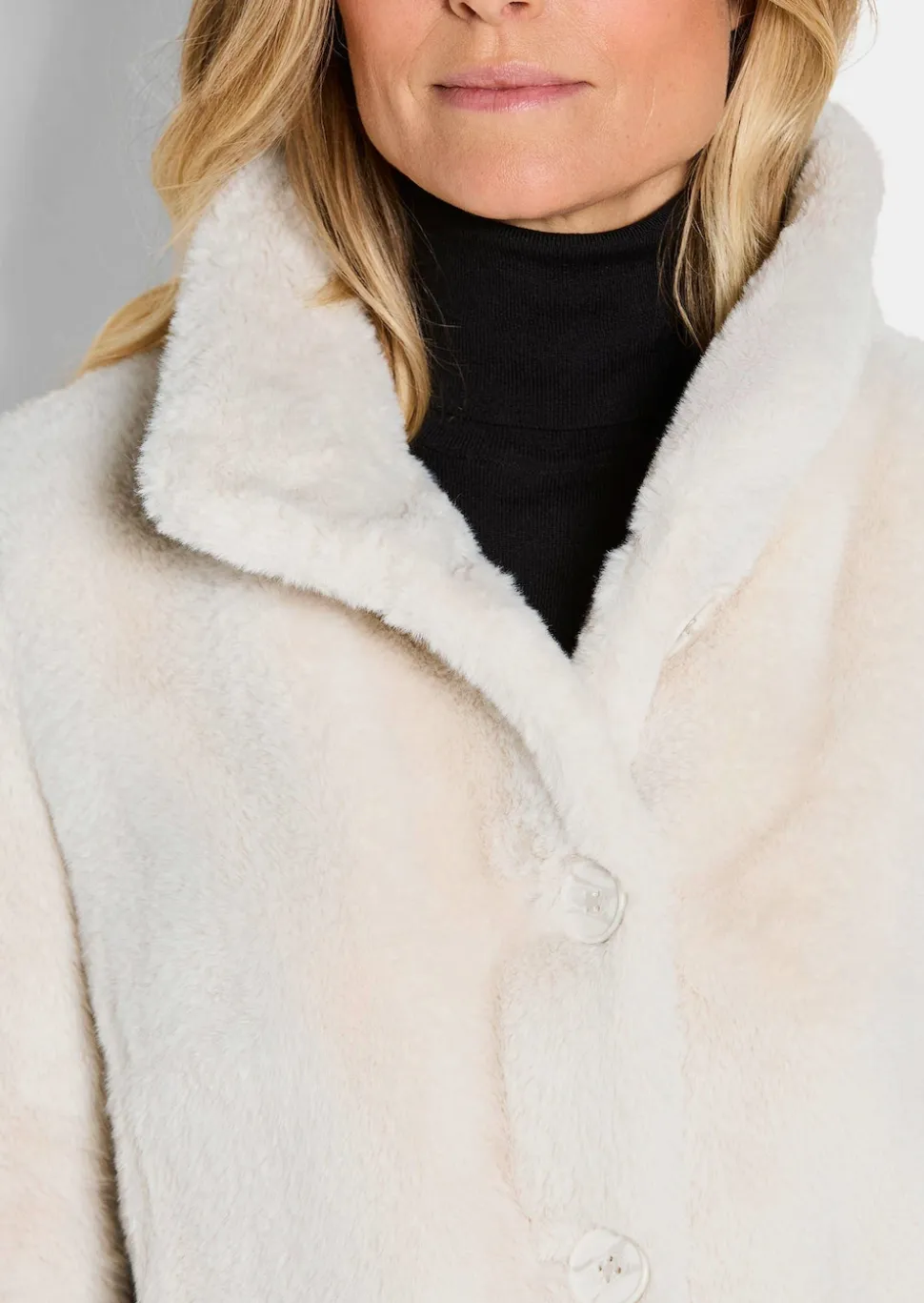 Teddyjacke mit Stehkragen