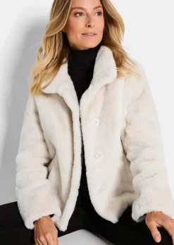 Teddyjacke mit Stehkragen