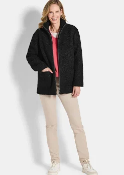 Teddy Jacke mit Stehkragen