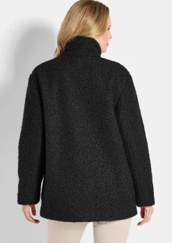 Teddy Jacke mit Stehkragen