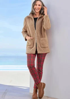 Teddy Jacke mit Stehkragen
