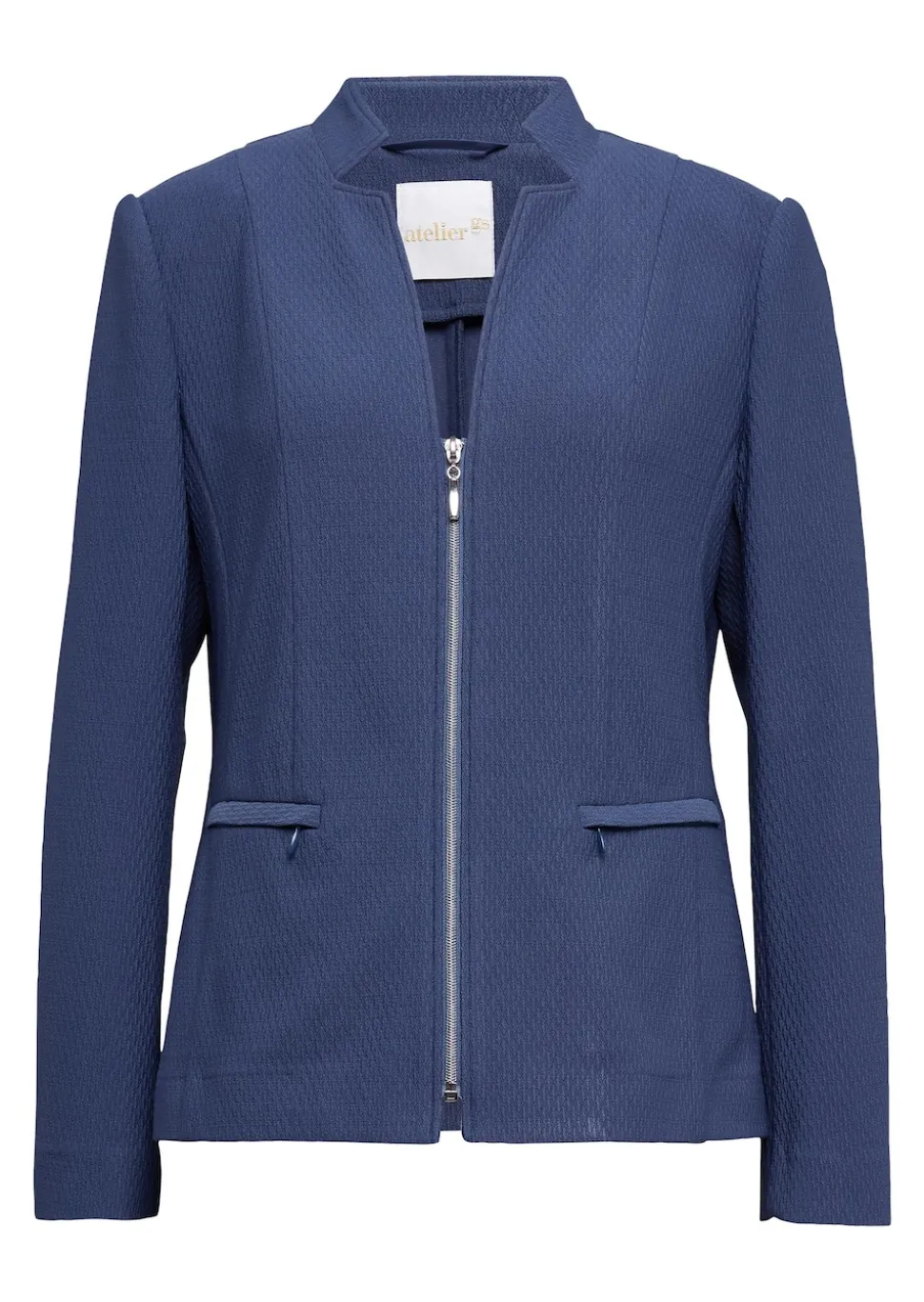 Trageangenehmer Struktur-Jerseyblazer