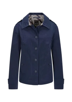 Trench-Jacke in Crash-Optik