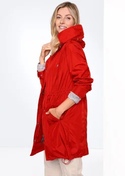 Trendiger leichter Regen Parka aus funktionalem Material