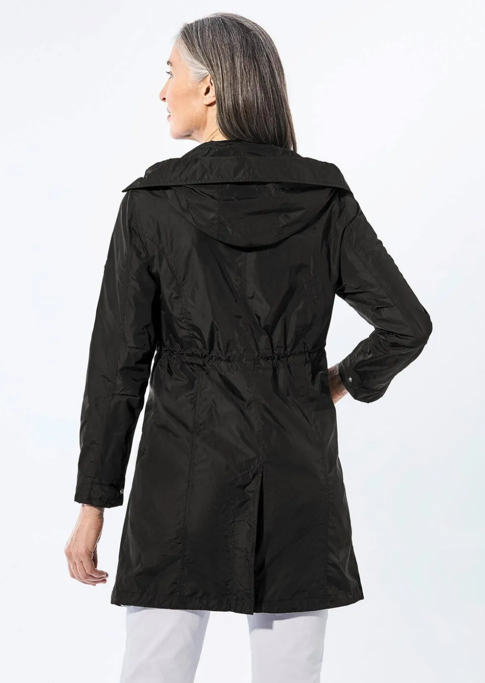 Trendiger leichter Regen Parka aus funktionalem Material