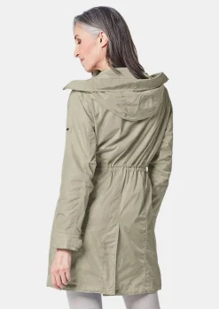 Trendiger leichter Regen Parka aus funktionalem Material