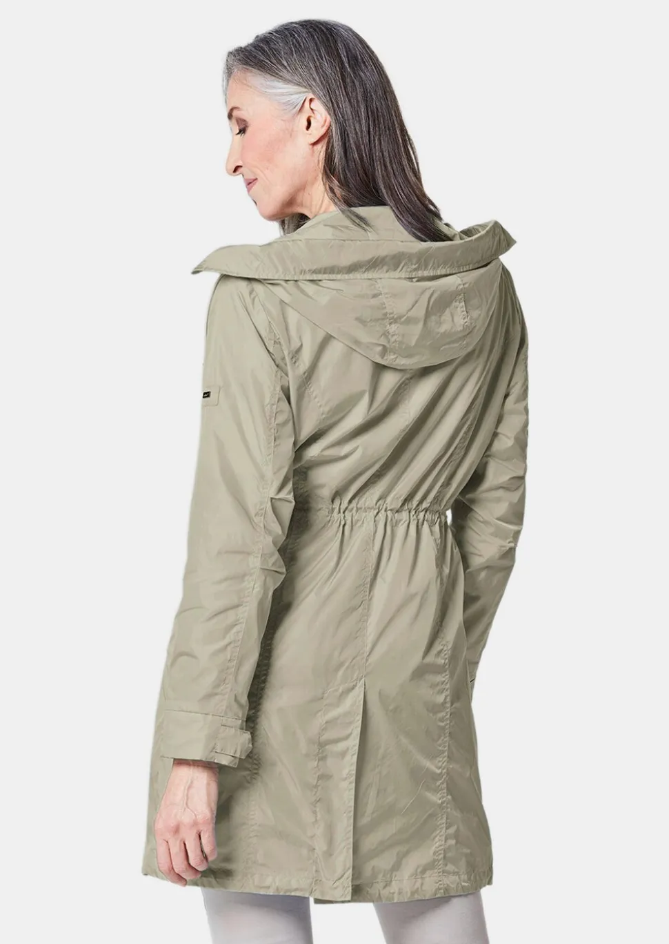 Trendiger leichter Regen Parka aus funktionalem Material