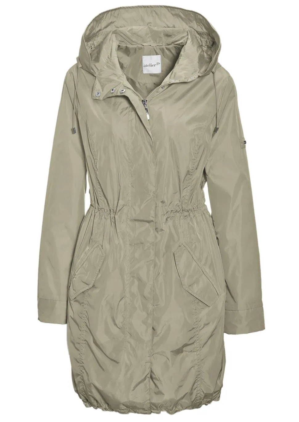 Trendiger leichter Regen Parka aus funktionalem Material