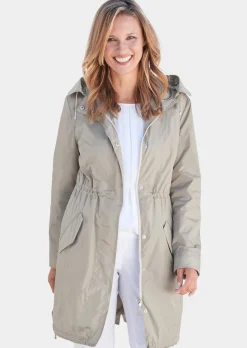 Trendiger leichter Regen Parka aus funktionalem Material