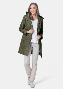 Trendiger leichter Regen Parka aus funktionalem Material