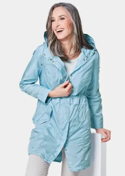 Trendiger leichter Regen Parka aus funktionalem Material