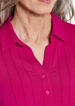 Tunikashirt aus Jersey mit Biesen