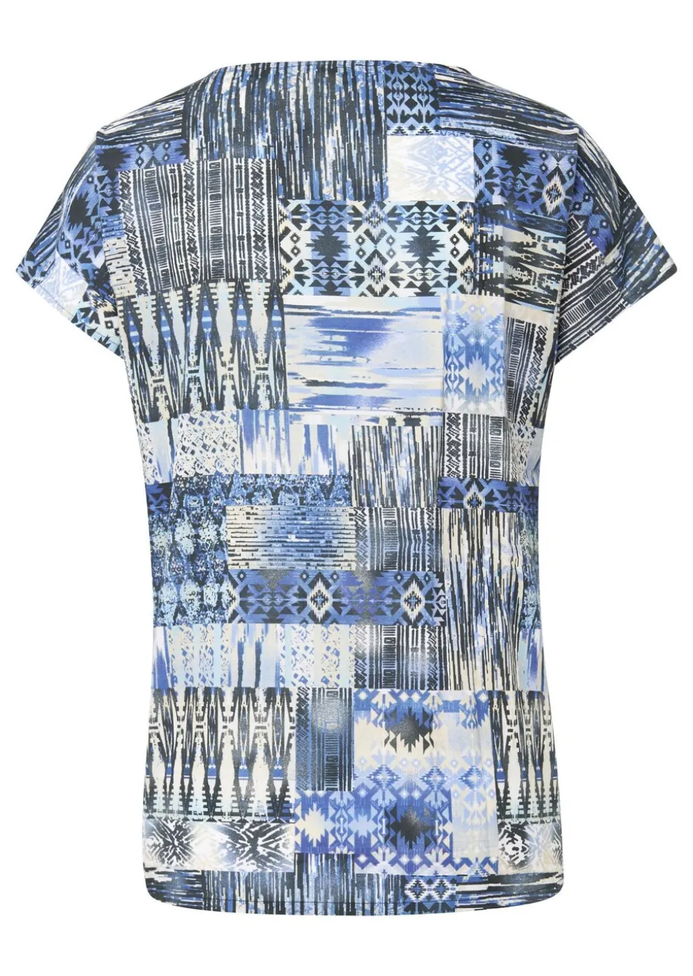 Ultraleichte Druckbluse aus reiner Baumwolle