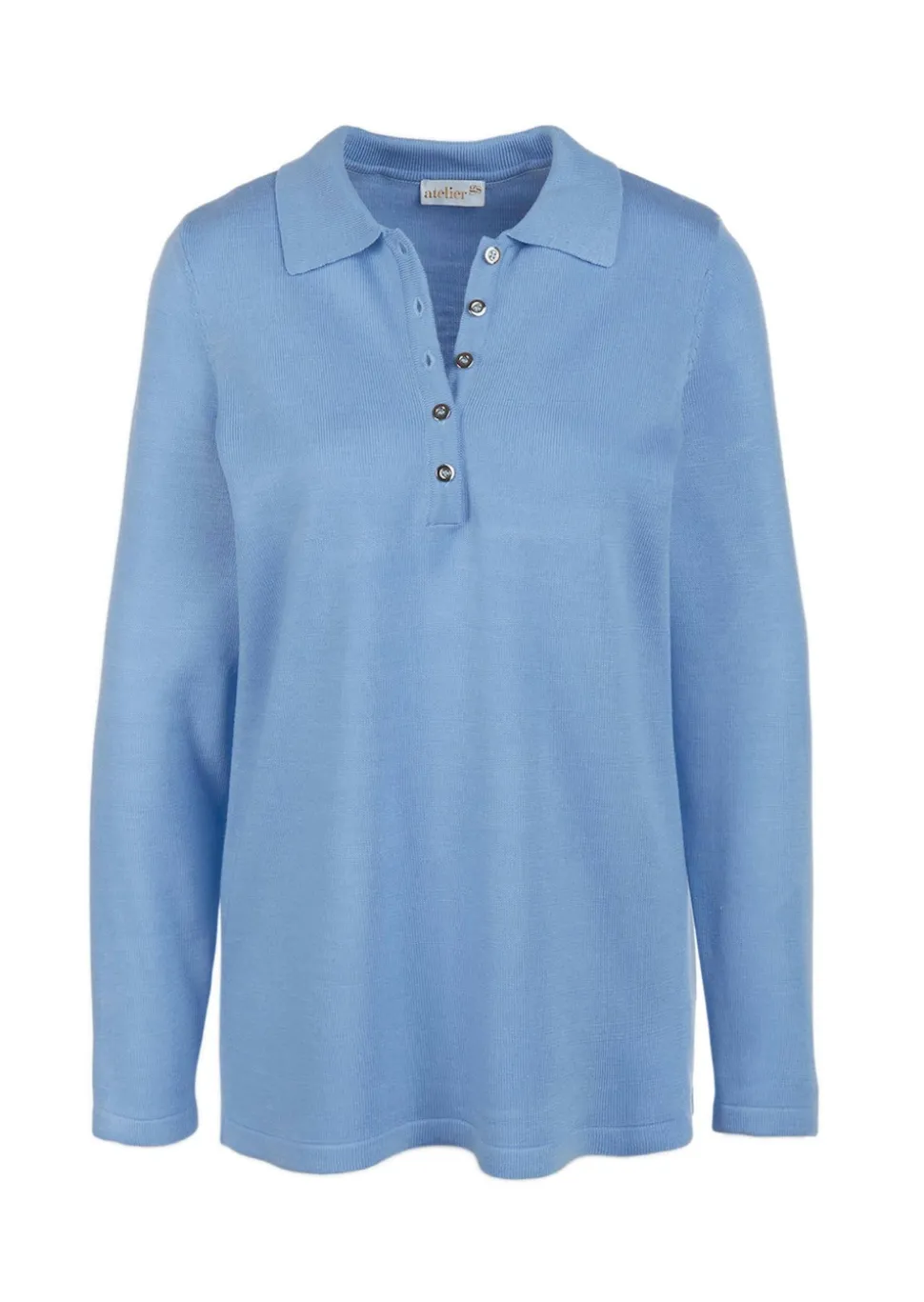 Unkomplizierter Pullover mit Polokragen