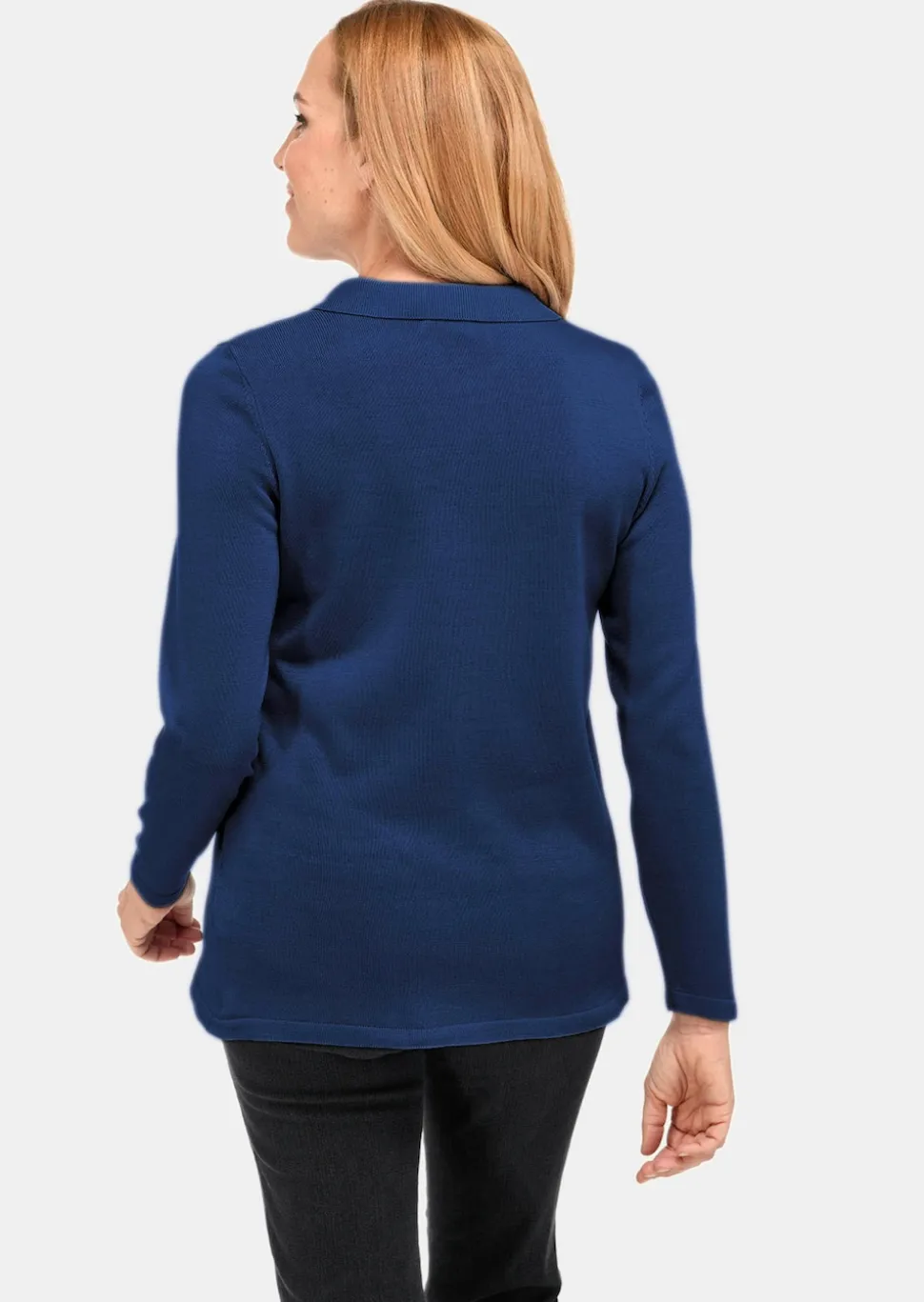 Unkomplizierter Pullover mit Polokragen