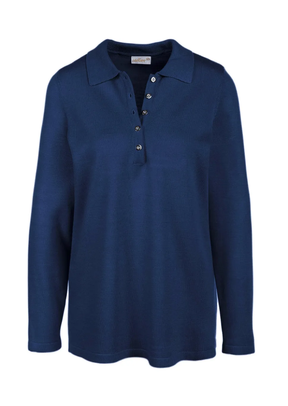 Unkomplizierter Pullover mit Polokragen