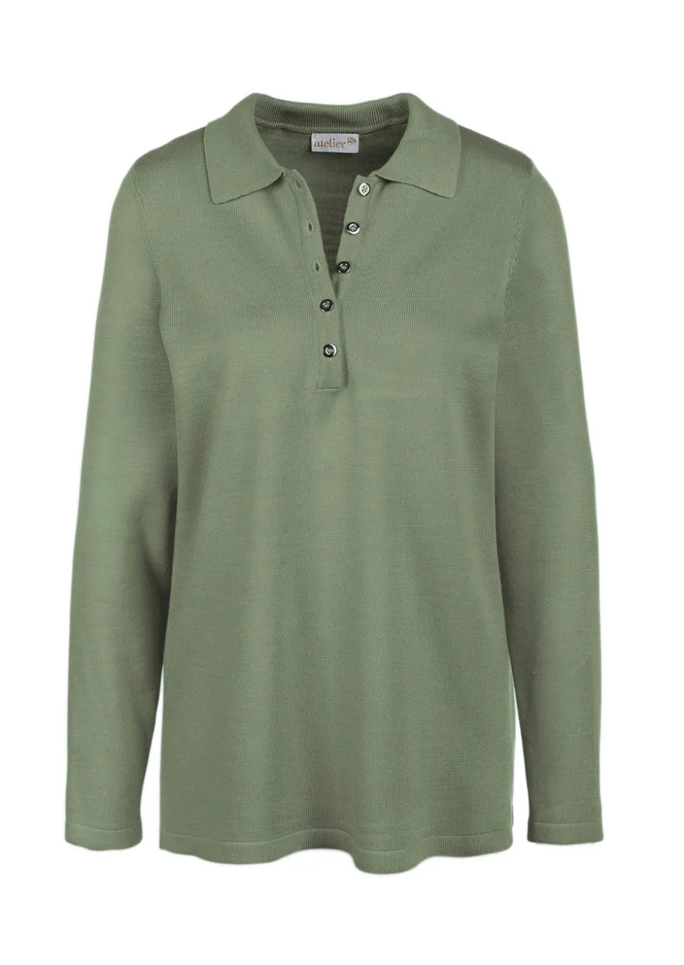 Unkomplizierter Pullover mit Polokragen