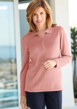 Unkomplizierter Pullover mit Polokragen