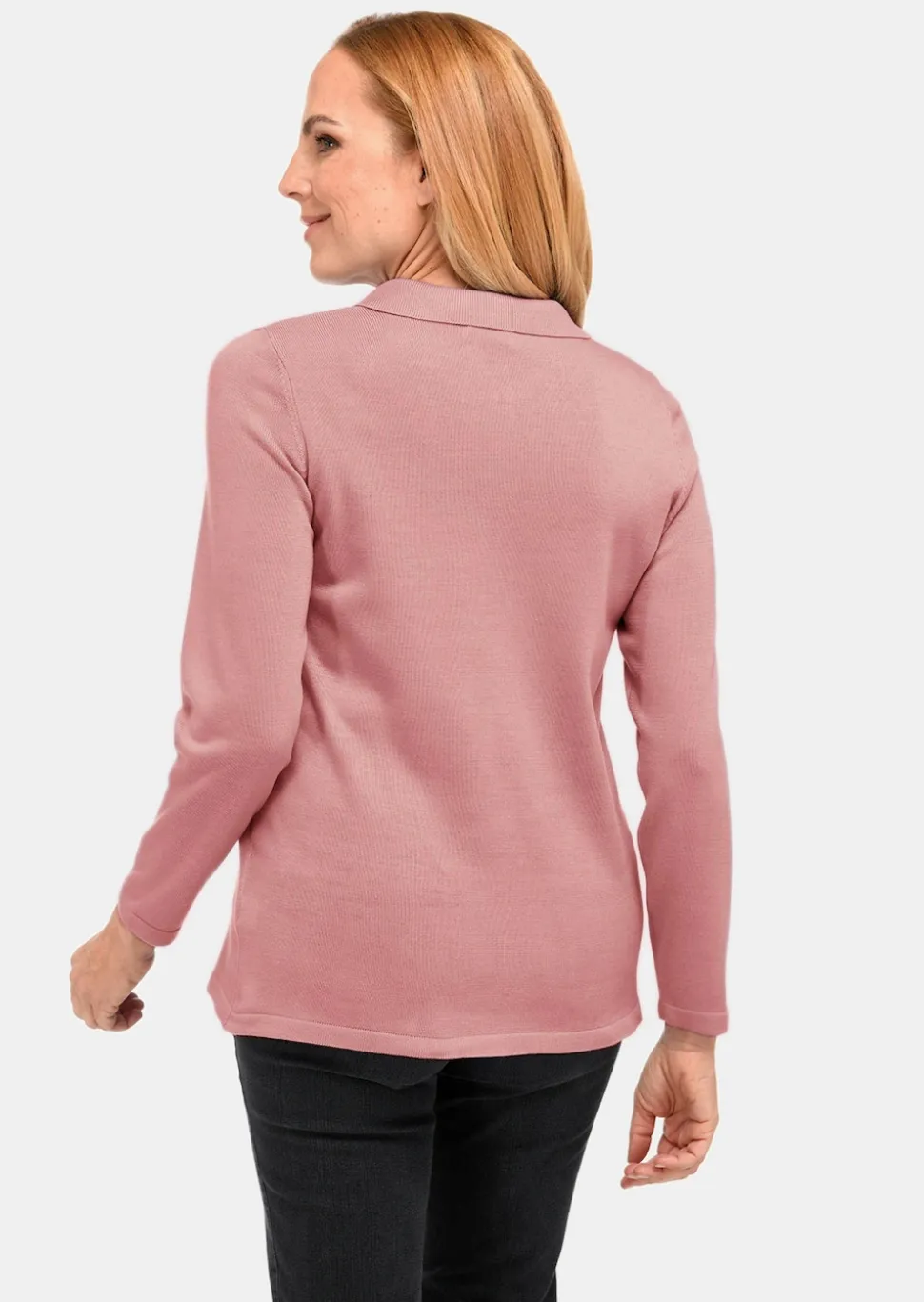 Unkomplizierter Pullover mit Polokragen