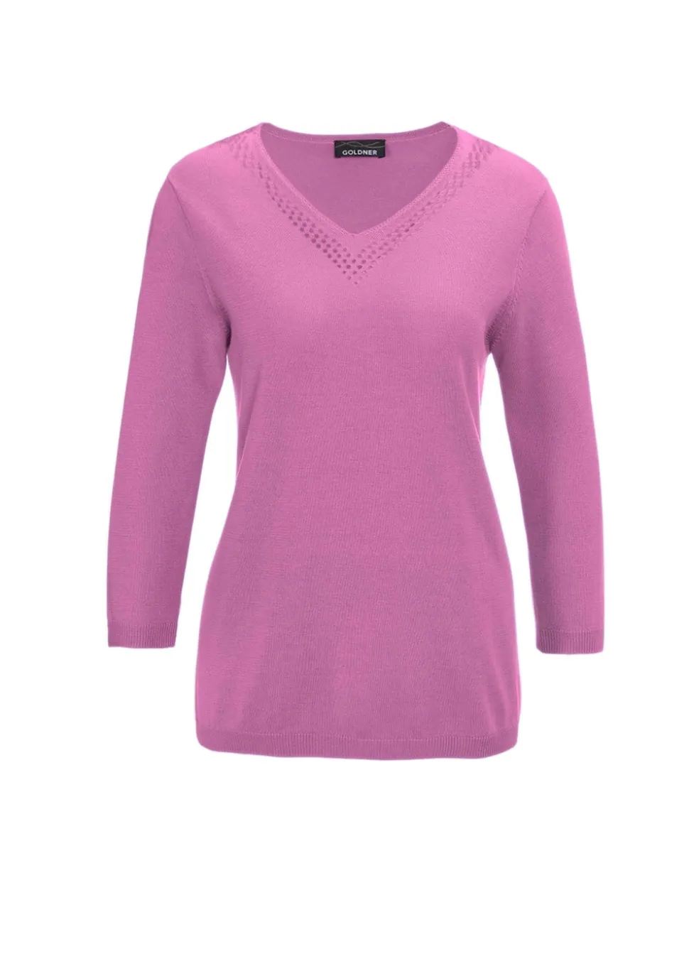 Unkomplizierter Pullover mit V-Ausschnitt