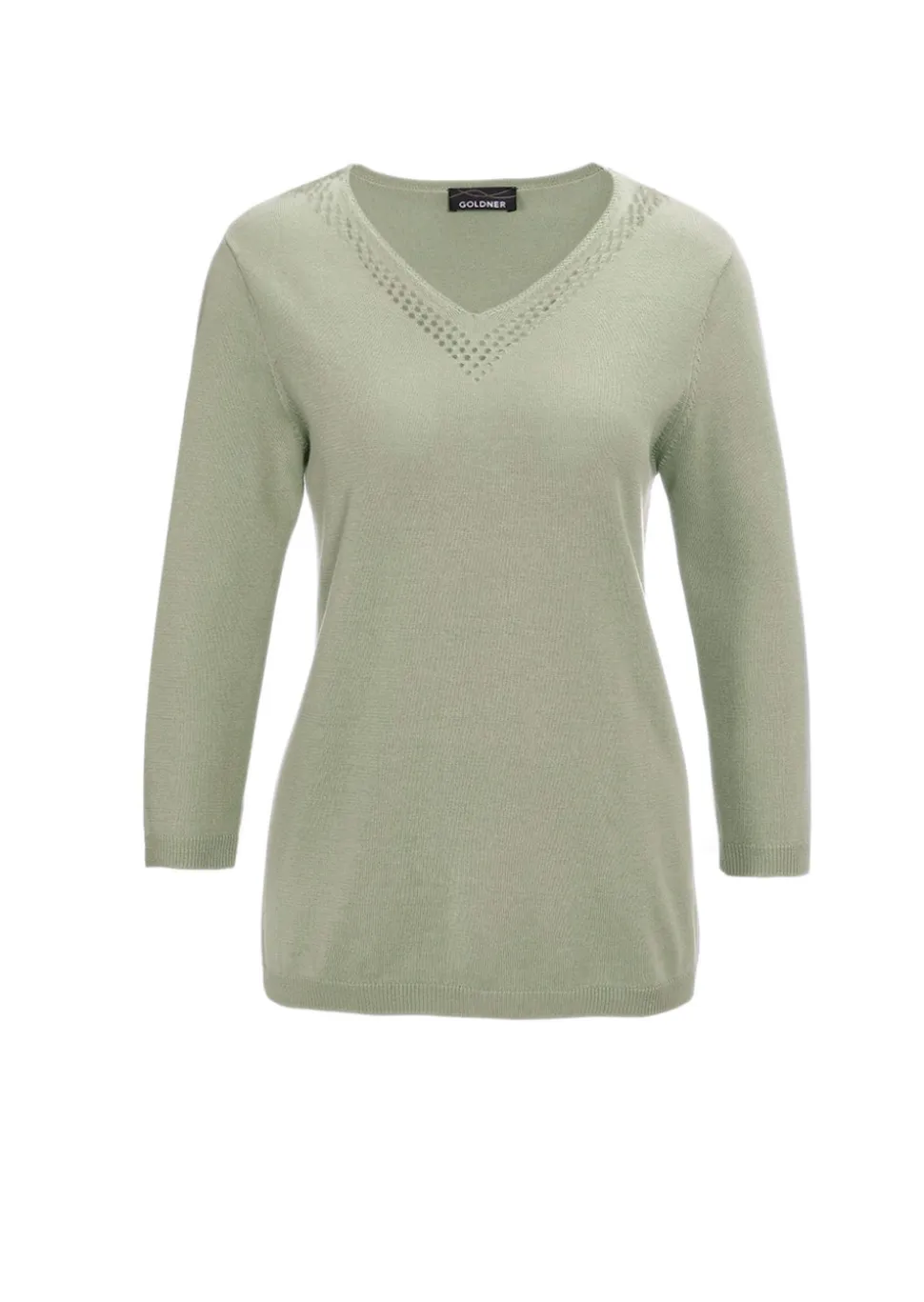 Unkomplizierter Pullover mit V-Ausschnitt
