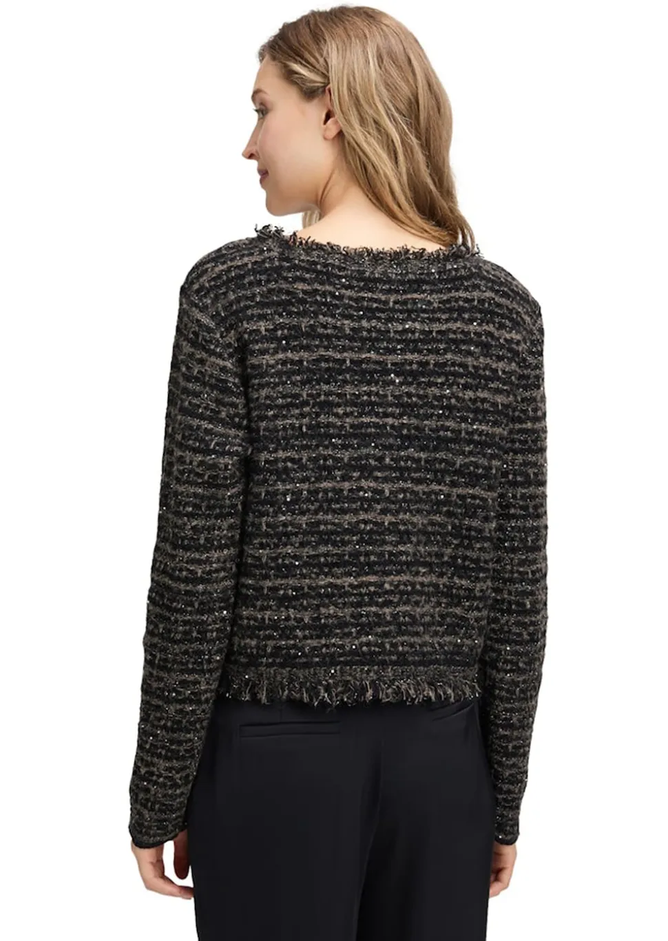Verkürzter Cardigan mit Pailletten