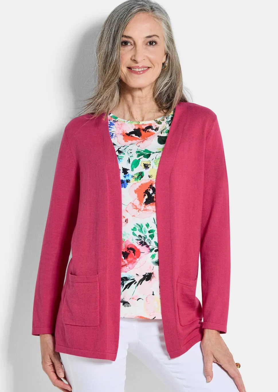 Verschlussloser Cardigan aus COTTAMIRA